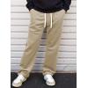 imageJMIERR Mens Corduroy Pants Casual Baggy Pants Wide Leg Loose Fit Joggers Sweatpants Elastic Waist Drawstring with PocketsKhaki