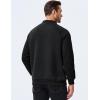 imageJMIERR Mens 2025 Casual Crewneck Dress Sweatshirts Pullover Fall Fleece Diamond Texture Warm Winter Comfy Long Sleeve0 Black
