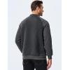 imageJMIERR Mens 2025 Casual Crewneck Dress Sweatshirts Pullover Fall Fleece Diamond Texture Warm Winter Comfy Long Sleeve1 Dark Grey