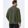imageJMIERR Mens 2025 Casual Crewneck Dress Sweatshirts Pullover Fall Fleece Diamond Texture Warm Winter Comfy Long Sleeve1 Green