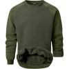 imageJMIERR Mens 2025 Casual Crewneck Dress Sweatshirts Pullover Fall Fleece Diamond Texture Warm Winter Comfy Long Sleeve1 Green