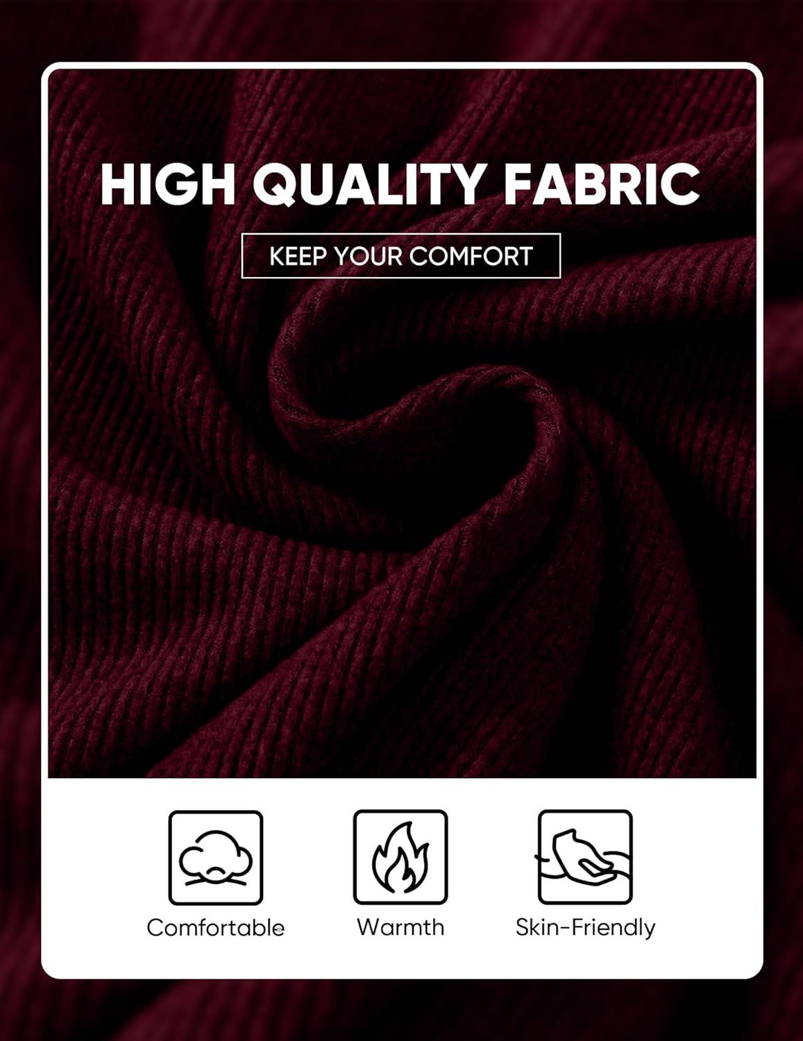 imageJMIERR Mens Casual Buttonless Polo Shirt Long Sleeve V Neck Ribbed Knit Golf ShirtsA Burgundy