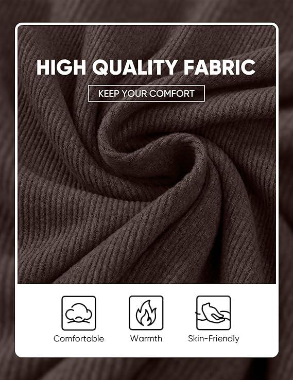 imageJMIERR Mens Casual Buttonless Polo Shirt Long Sleeve V Neck Ribbed Knit Golf ShirtsA Chicory Coffee