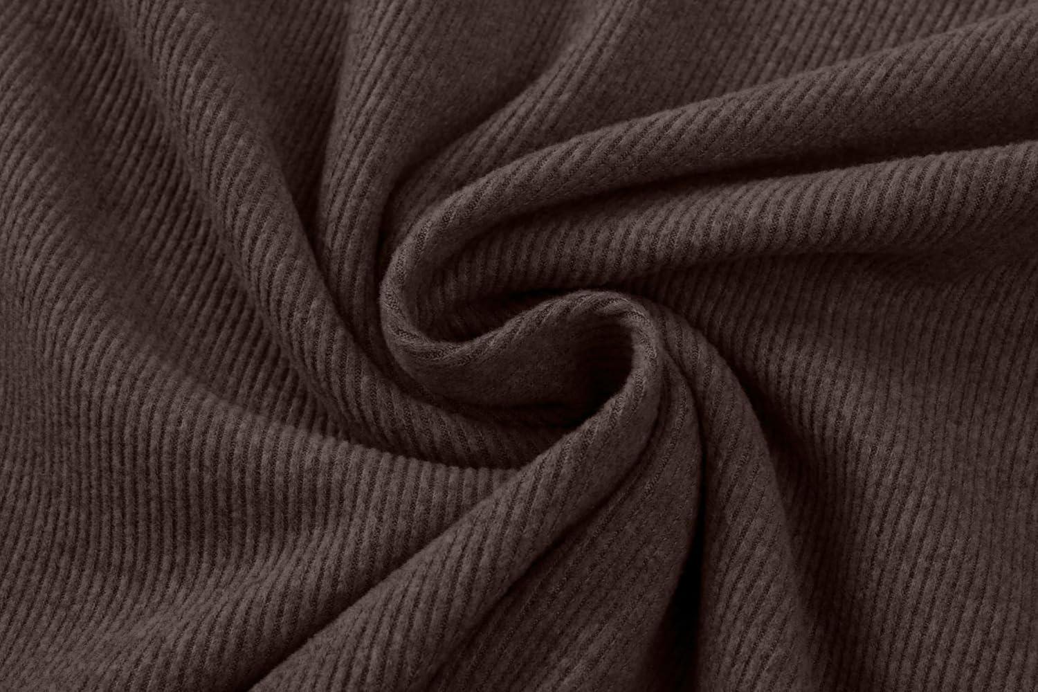 imageJMIERR Mens Casual Buttonless Polo Shirt Long Sleeve V Neck Ribbed Knit Golf ShirtsA Chicory Coffee