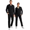 imageJMIERR Mens Sweatsuit Tracksuit 2 Piece Set Full Zip Casual Jogging Suits with Jogger Jackets and Pants Warm Up OutfitsBlack