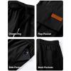 imageJMIERR Mens Casual Baggy Cargo Pants Stretch Sweatpants Loose Fit Drawstring Hiking Workout Joggers with Multi PocketsBlack