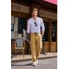 imageJMIERR Mens Casual Baggy Cargo Pants Stretch Sweatpants Loose Fit Drawstring Hiking Workout Joggers with Multi PocketsBrown