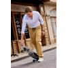 imageJMIERR Mens Casual Baggy Cargo Pants Stretch Sweatpants Loose Fit Drawstring Hiking Workout Joggers with Multi PocketsBrown