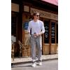 imageJMIERR Mens Casual Baggy Cargo Pants Stretch Sweatpants Loose Fit Drawstring Hiking Workout Joggers with Multi PocketsDark Grey