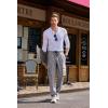 imageJMIERR Mens Casual Baggy Cargo Pants Stretch Sweatpants Loose Fit Drawstring Hiking Workout Joggers with Multi PocketsDark Grey