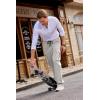 imageJMIERR Mens Casual Baggy Cargo Pants Stretch Sweatpants Loose Fit Drawstring Hiking Workout Joggers with Multi PocketsGray