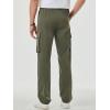 imageJMIERR Mens Casual Baggy Cargo Pants Stretch Sweatpants Loose Fit Drawstring Hiking Workout Joggers with Multi PocketsMoss Green