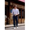 imageJMIERR Mens Casual Baggy Cargo Pants Stretch Sweatpants Loose Fit Drawstring Hiking Workout Joggers with Multi PocketsNavy Blue