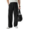 imageJMIERR Mens Baggy Casual Dress Pants Pleated Old Money Wide Leg Pants Loose Relaxed Fit TrousersBlack