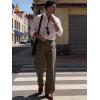 imageJMIERR Mens Baggy Casual Dress Pants Pleated Old Money Wide Leg Pants Loose Relaxed Fit TrousersBrown