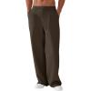 imageJMIERR Mens Baggy Casual Dress Pants Pleated Old Money Wide Leg Pants Loose Relaxed Fit TrousersBrown