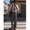 imageJMIERR Mens Baggy Casual Dress Pants Pleated Old Money Wide Leg Pants Loose Relaxed Fit TrousersDark Grey