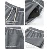 imageJMIERR Mens Baggy Loose Fit Sweatpants Casual Drawstring Pants Y2K Raw Hem Wide Leg Stretchy Pants with PocketsDark Grey