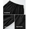 imageJMIERR Mens Baggy Sweatpants Wide Leg Elastic Waist Drawstring Pants Y2K Loose Lounge Joggers with PocketsBlack