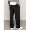 imageJMIERR Mens Casual Baggy Pants Wide Leg Lounge Travel Pants with PocketsBlack