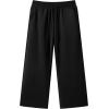 imageJMIERR Mens Casual Baggy Pants Wide Leg Lounge Travel Pants with PocketsBlack
