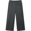 imageJMIERR Mens Casual Baggy Pants Wide Leg Lounge Travel Pants with PocketsDark Grey