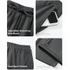 imageJMIERR Mens Casual Baggy Pants Wide Leg Lounge Travel Pants with PocketsDark Grey