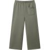 imageJMIERR Mens Casual Baggy Pants Wide Leg Lounge Travel Pants with PocketsGreen Grey