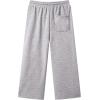 imageJMIERR Mens Casual Baggy Pants Wide Leg Lounge Travel Pants with PocketsLight Grey