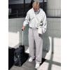 imageJMIERR Mens Casual Baggy Pants Wide Leg Lounge Travel Pants with PocketsLight Grey