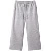 imageJMIERR Mens Casual Baggy Pants Wide Leg Lounge Travel Pants with PocketsLight Grey