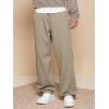 imageJMIERR Mens Casual Baggy Pants Wide Leg Lounge Travel Pants with PocketsSimply Taupe