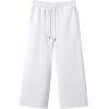 imageJMIERR Mens Casual Baggy Pants Wide Leg Lounge Travel Pants with PocketsWhite