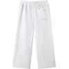 imageJMIERR Mens Casual Baggy Pants Wide Leg Lounge Travel Pants with PocketsWhite