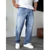 imageJMIERR Mens Classic Relaxed Fit Jeans Straight Stretch Casual Baggy Denim PantsAshleigh Blue
