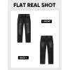 imageJMIERR Mens Classic Relaxed Fit Jeans Straight Stretch Casual Baggy Denim PantsBlack