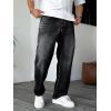 imageJMIERR Mens Classic Relaxed Fit Jeans Straight Stretch Casual Baggy Denim PantsBlack