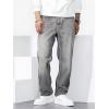 imageJMIERR Mens Classic Relaxed Fit Jeans Straight Stretch Casual Baggy Denim PantsGray