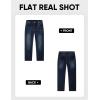 imageJMIERR Mens Classic Relaxed Fit Jeans Straight Stretch Casual Baggy Denim PantsNavy Blue
