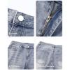 imageJMIERR Mens Classic Relaxed Fit Jeans Straight Stretch Casual Baggy Denim PantsStone Blue