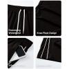imageJMIERR Mens Fashion Baggy Pants Parachute Pants Casual Wide Leg Y2K Lightweight Joggers Deep Pockets Side SeamA1 Black