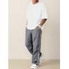 imageJMIERR Mens Fashion Baggy Pants Parachute Pants Casual Wide Leg Y2K Lightweight Joggers Deep Pockets Side SeamA2 Grey