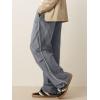 imageJMIERR Mens Fashion Baggy Pants Parachute Pants Casual Wide Leg Y2K Lightweight Joggers Deep Pockets Side SeamA2 Grey