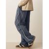 imageJMIERR Mens Fashion Baggy Pants Parachute Pants Casual Wide Leg Y2K Lightweight Joggers Deep Pockets Side SeamDark Grey