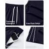 imageJMIERR Mens Fashion Baggy Pants Parachute Pants Casual Wide Leg Y2K Lightweight Joggers Deep Pockets Side SeamNavy Blue