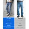 imageJMIERR Mens Slim Fit Stretch Tapered Leg Skinny Jeans Comfort Flexible Denim Pants for Men with 5 PocketsAshleigh Blue