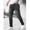 imageJMIERR Mens Slim Fit Stretch Tapered Leg Skinny Jeans Comfort Flexible Denim Pants for Men with 5 PocketsGray