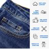 imageJMIERR Mens Slim Fit Stretch Tapered Leg Skinny Jeans Comfort Flexible Denim Pants for Men with 5 PocketsNavy Blue
