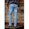 imageJMIERR Mens Stretch Jeans Boot Cut Western Retro Cowboy Straight Leg Denim PantsDusk Blue