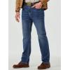 imageJMIERR Mens Stretch Jeans Boot Cut Western Retro Cowboy Straight Leg Denim PantsSail Blue
